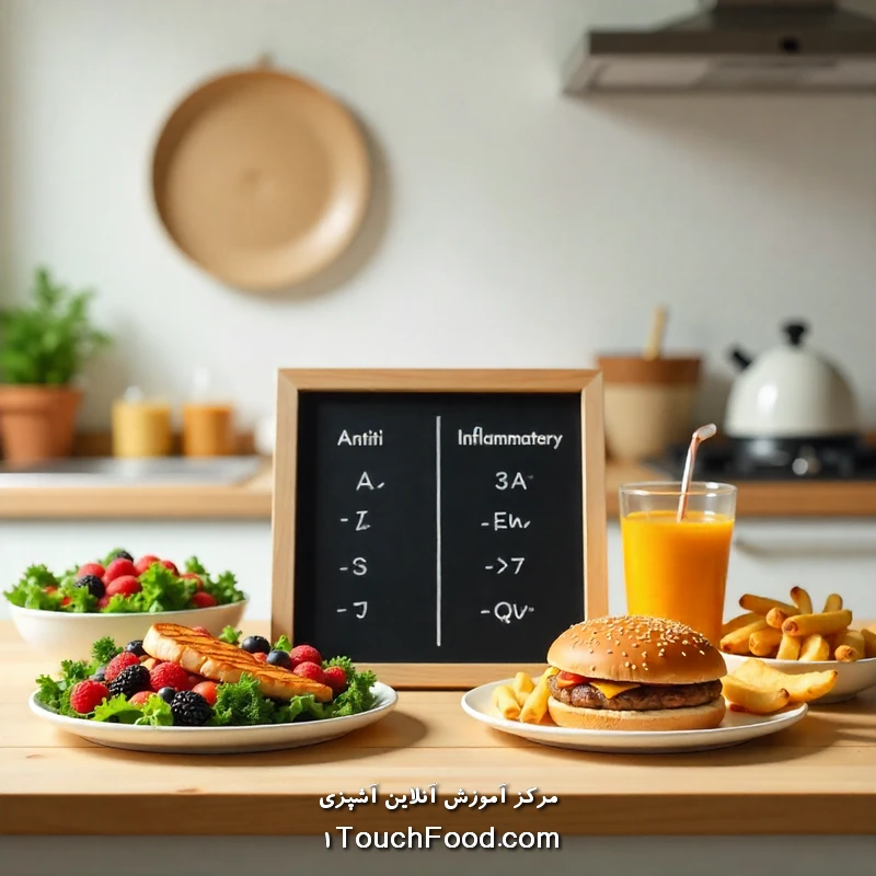 مقایسه غذاهای ضدالتهابی با غذاهای التهاب‌زا