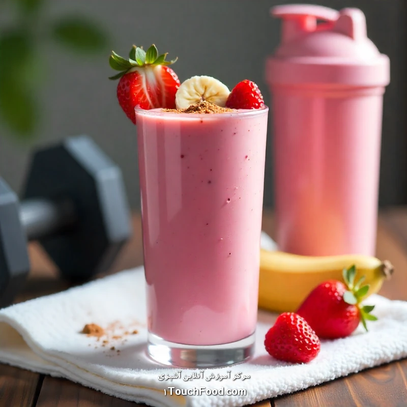 رسپی ۱: اسموتی پروتئینی با ماست یونانی و توت ها