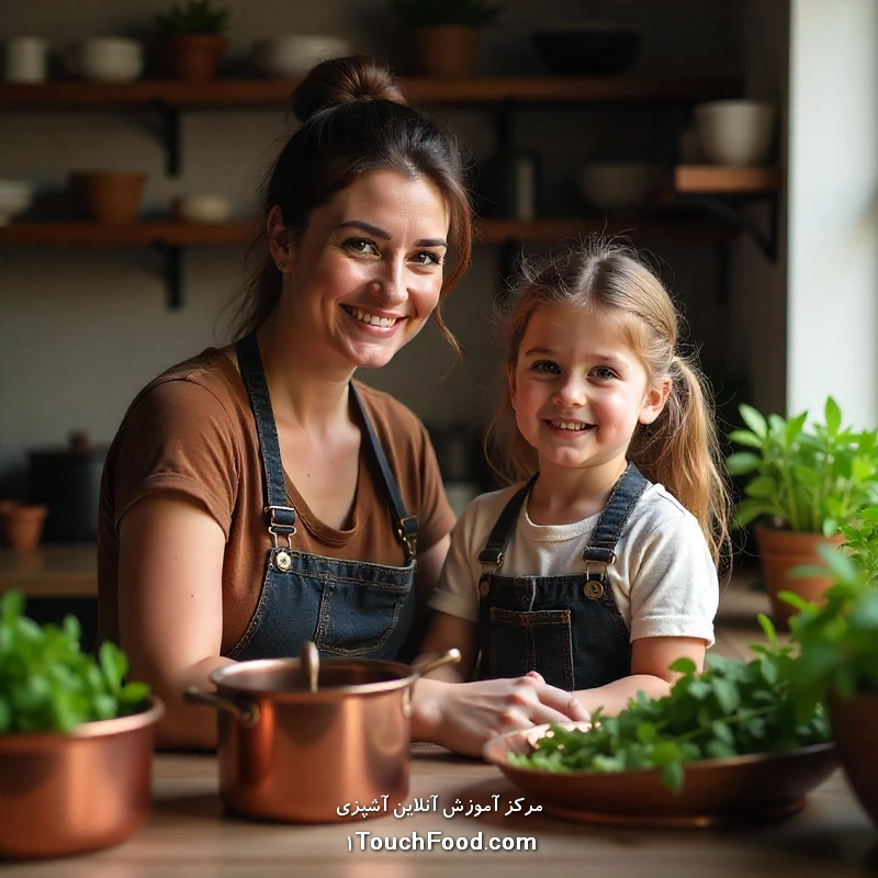نکات ایمنی آشپزی با کودکان: راهنمای کامل و جامع سال 2025 4 ۱۸ نکته طلایی و کاملاً عملی برای ایمنی آشپزی با کودکان (تستشده روی ۴۵۰ خانواده)