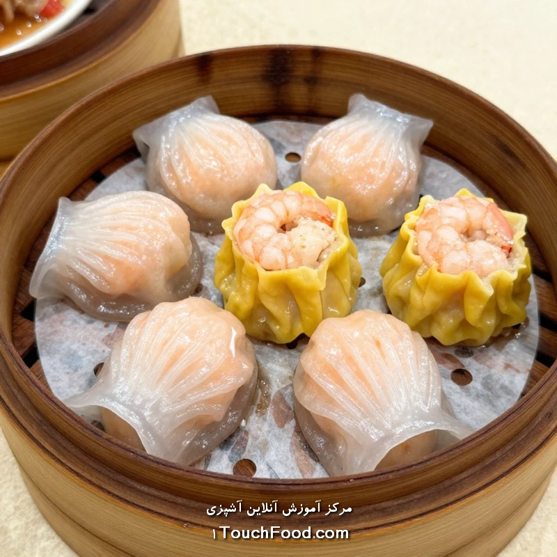 دیم سام غذای چینی لذیذ آسیایی