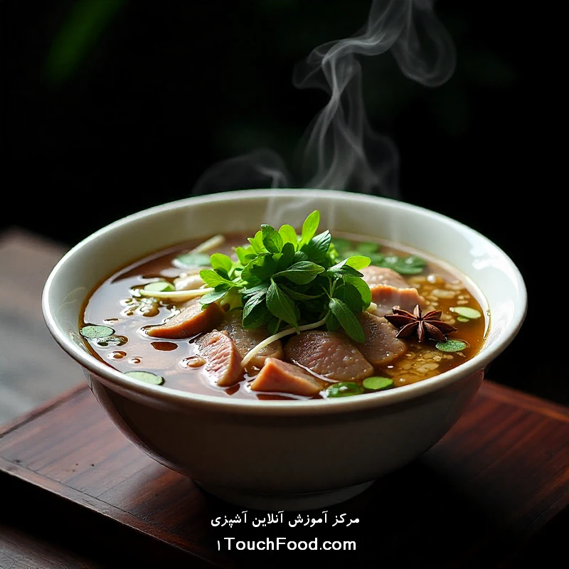 فو غذای ویتنامی گرم آسیایی