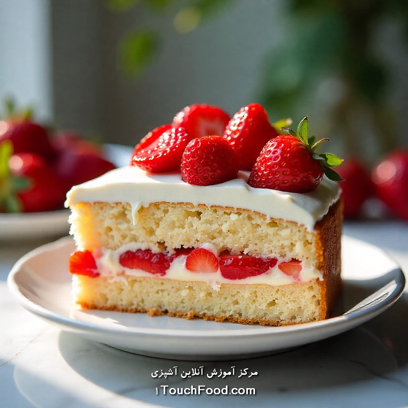کیک اسفنجی با میوه توت فرنگی و جلوگیری از اشتباهات رایج