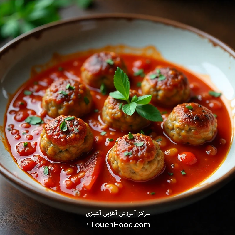 کوفته عدس و کلم در سس در سوپ های پاییزی کم کالری