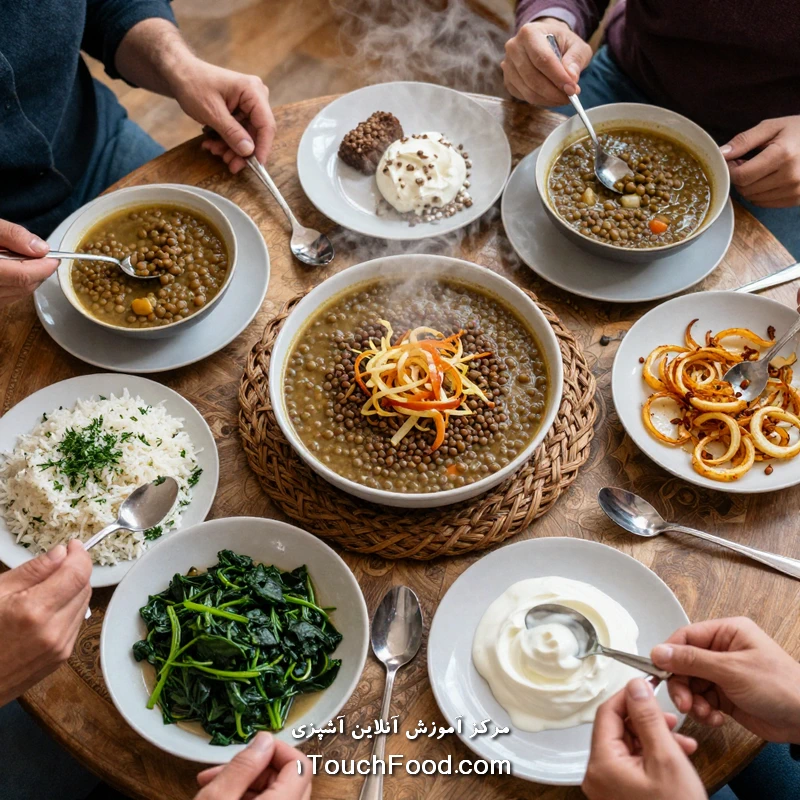 مقایسه کامل ۸ رسپی آش عدس