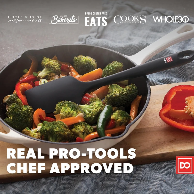 DI ORO Chef Series ۳-Piece Silicone Spatula Set