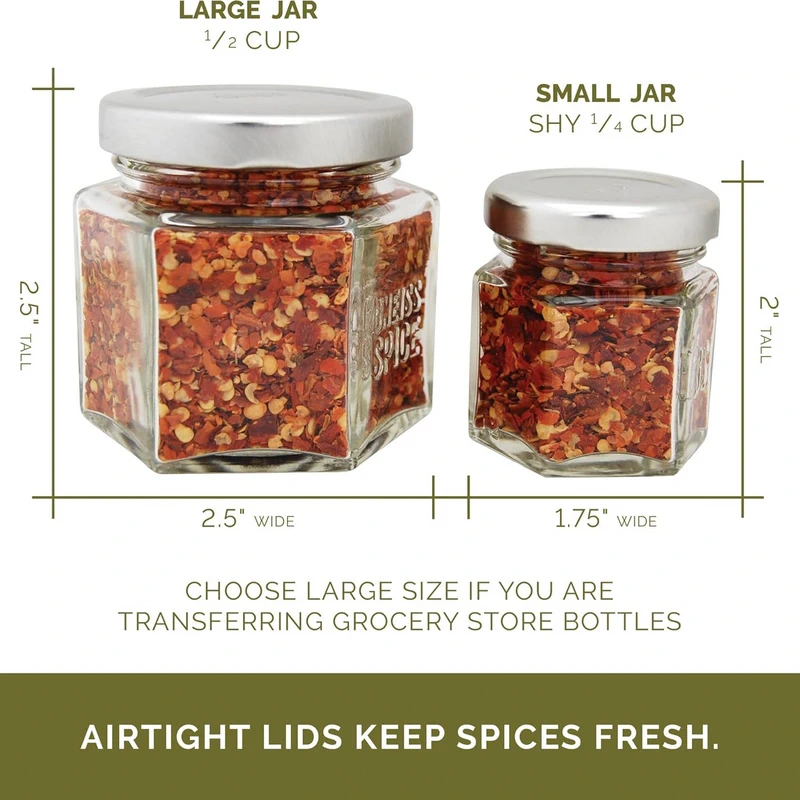بهترین ست ادویه دان مغناطیسی آشپزخانه 2025: 4 مدل برتر برای آشپزخانه 4 Gneiss Spice Hexagonal Magnetic Jars
