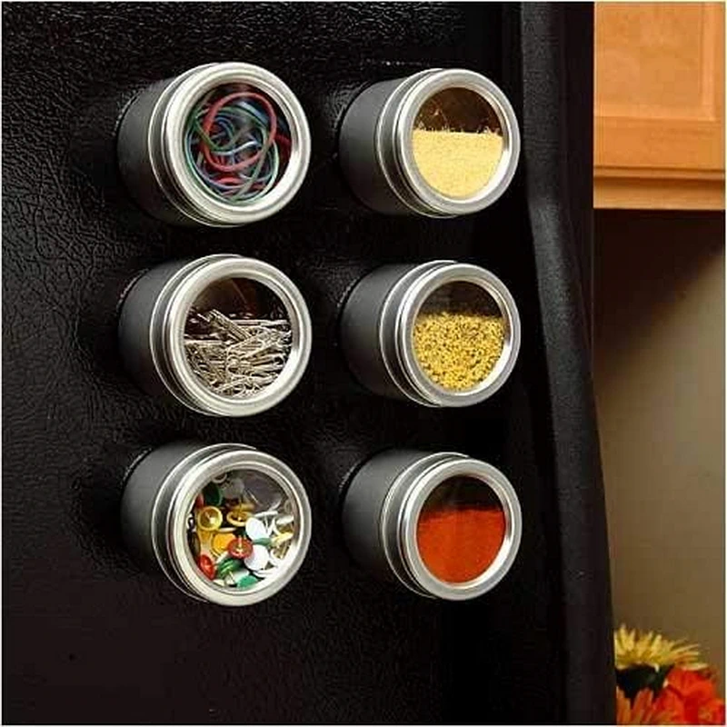 بهترین ست ادویه دان مغناطیسی آشپزخانه 2025: 4 مدل برتر برای آشپزخانه 7 Kamenstein Magnetic Multi-Purpose Spice Storage Tins