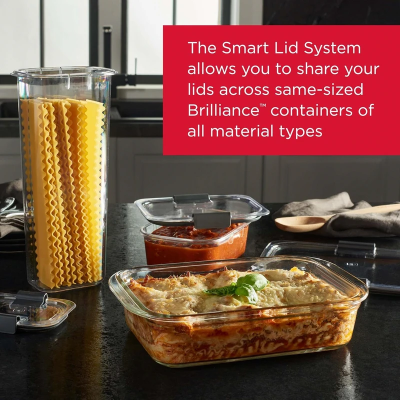 Rubbermaid Brilliance Glass Food Storage Containers