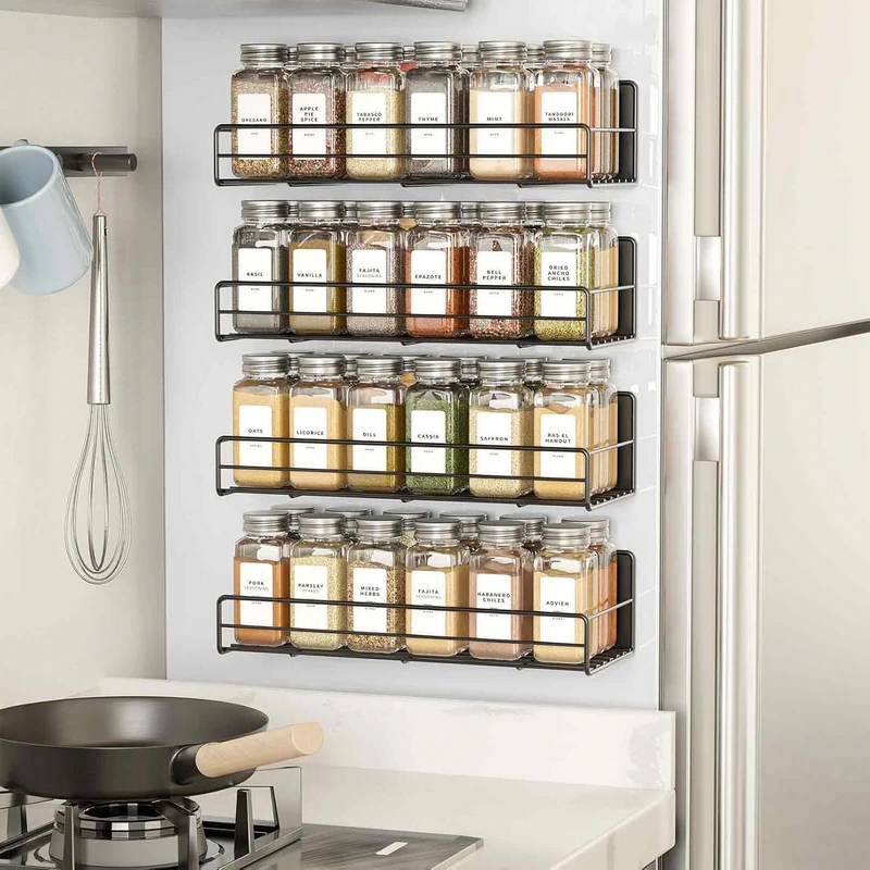 بهترین ست ادویه دان مغناطیسی آشپزخانه 2025: 4 مدل برتر برای آشپزخانه 6 SpaceAid Magnetic Spice Rack Organizer
