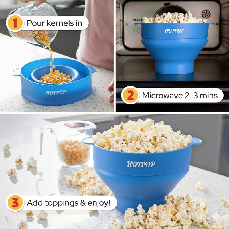 The Original Hotpop Microwave Popcorn Popper
