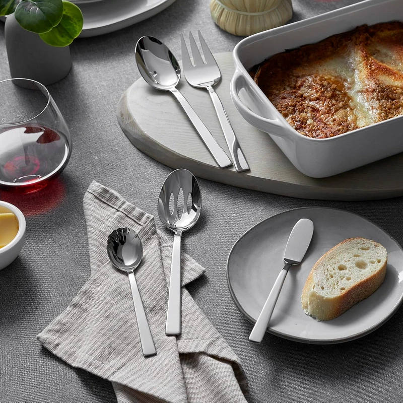 بهترین ست قاشق چنگال ضدباکتری ایمن 2025: 4 مدل برتر بهداشتی 2 ZWILLING King 45-pc Flatware Set, 18/10 Stainless Steel (Polished)