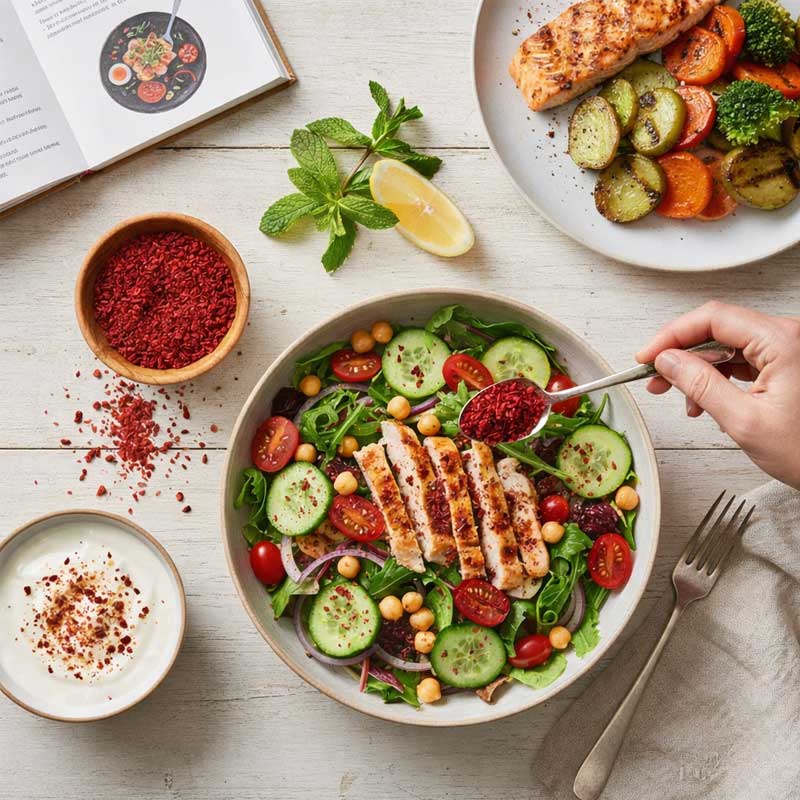 کاربرد سماق در آشپزی و نوشیدنی‌ها