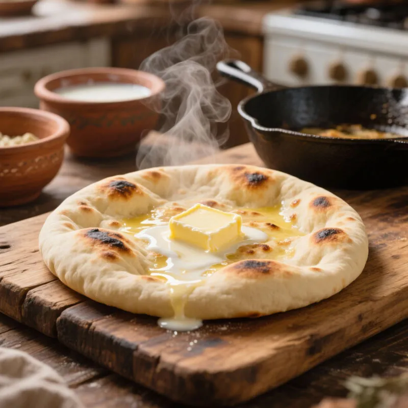 نان خانگی با شیر پخته شده در فر نرم و مقوی