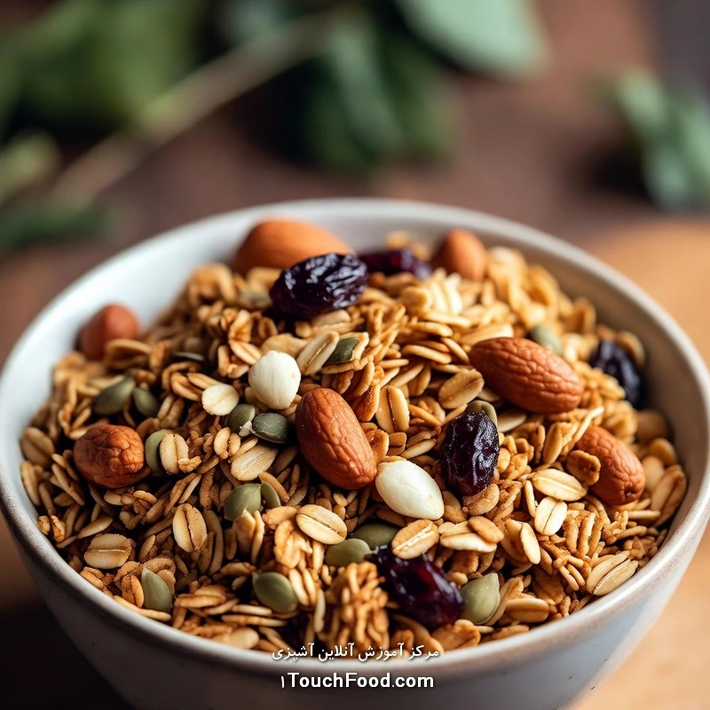 کالری گرانولا و جدول ارزش غذایی آن در 100 گرم دقیق و کامل
