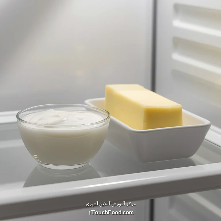 روش نگهداری خامه و کره در یخچال؛ راهنمای کامل